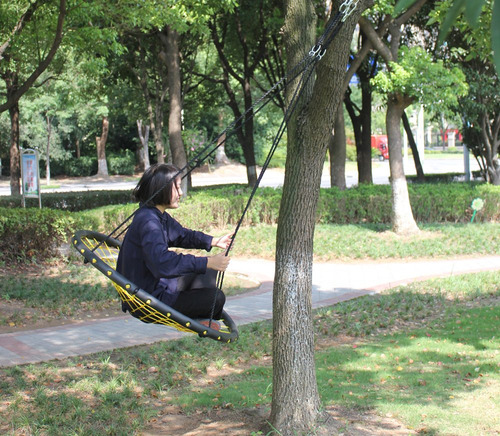 Hi Suyi Columpio De Disco Gigante Con Red De Nido De Árbol