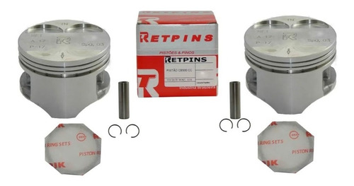 2 Kit Pistão E Anel Honda Cb 500 0,50 Marca: Retpins