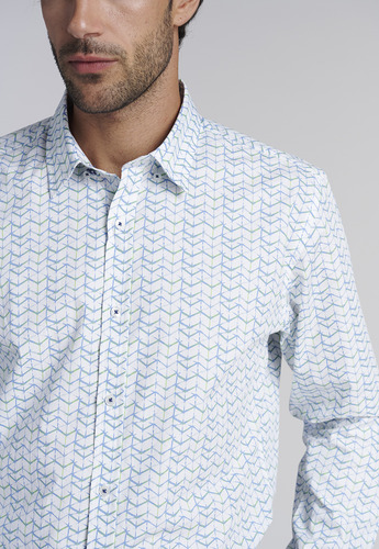 Camisa Estampada Madison Fj Verde Ss2025 Ferouch