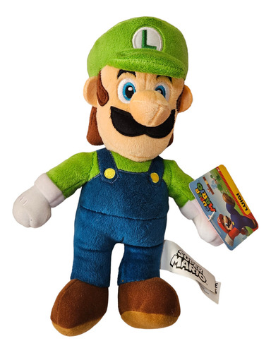Peluche Luigi 25 Cm. Original Nintendo! From Mario World