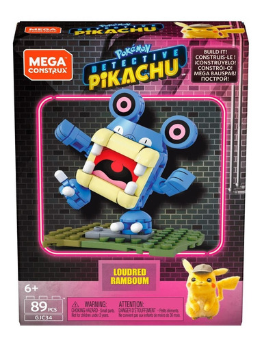 Figura Mega Construx Pokemon Detective Pikachu Loudred