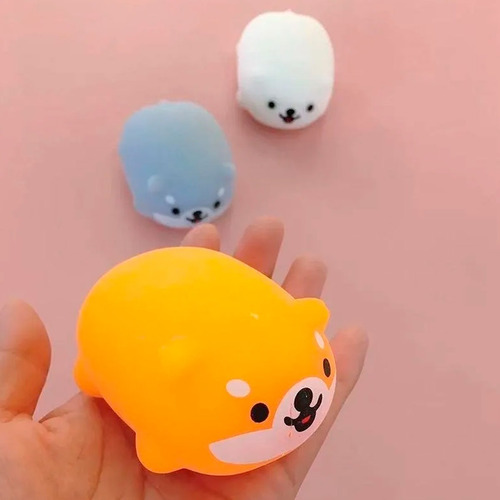 Imagen 6 de 6 de Squishy Shiba Inu Animalitos Antiestress Ansiedad Apretable