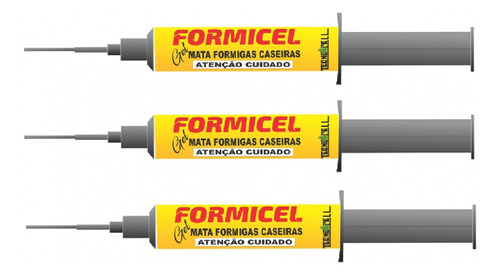 Formicel 10g Repelente Contra Formigas Caseiras Kit C/ 3 Un