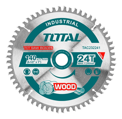 Hoja Disco De Sierra Tct 140mm Total Tac232241