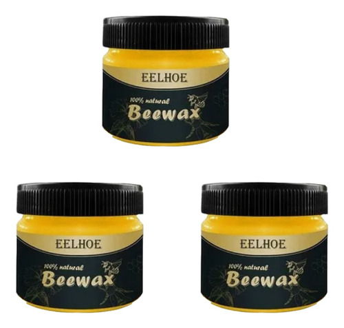 3 Piezas De Cera De Abeja Eelhoe Pulido Muebles