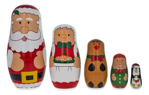 Bestpysanky Santa Claus, Mrs. Claus, Reno, Elfo Muecas Anida