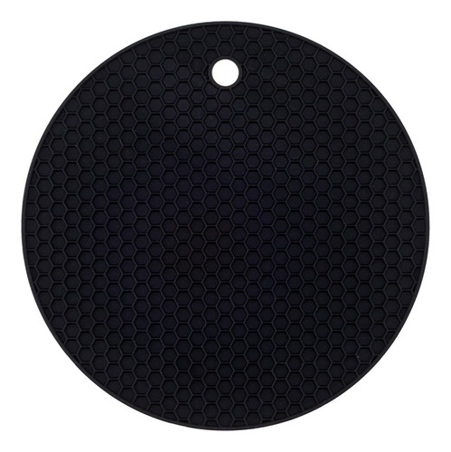 Kit Dois Descanso Redondo Preto 18cm Weck
