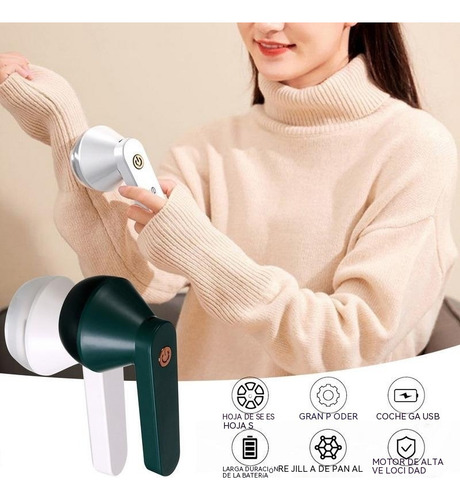 Eliminador De Pelusa Portátil Con Máquina De Afeitar Eléctri