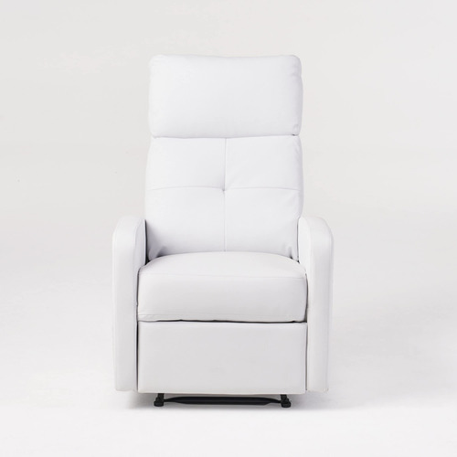 Teyana - Silla Reclinable De Piel, Blanco