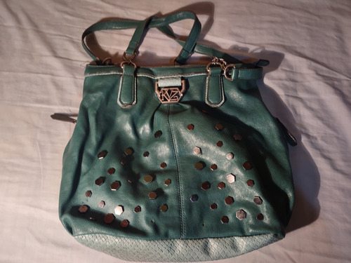 Cartera Kvn Tipo Bolso Color Verde Esmeralda 