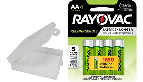 Pilas Recargables Rayovac 1350mah Nimh Aa 4 Paquetes