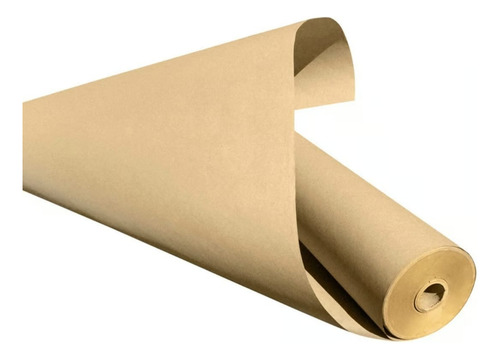 Papel Kraft Rollo Con 25 Metros Calibre 90 Caqui