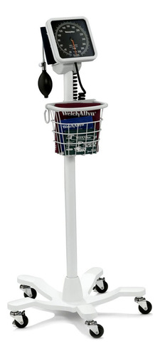 Baumanometro Welch Allyn Esfigmo Aneróide Con Pedestal 7670-10 Color Blanco