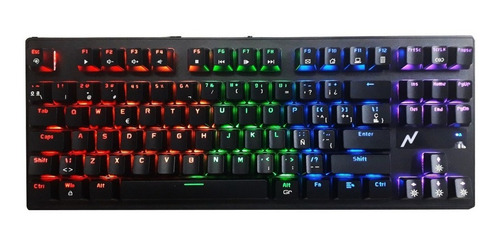 Teclado Gamer Mecánico Retroiluminado Luz Led Ganon Xs Noga
