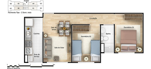 Imagem 7 de 7 de Apartamento À Venda No Bairro Chácara Maria Trindade - São Paulo/sp - O-17708-29106
