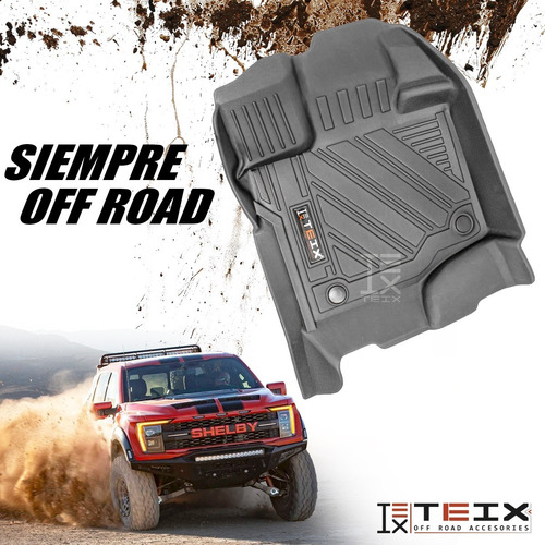 Imagen 3 de 6 de Tapetes Ford Lobo F150 2015-2019 Charola Uso Rudo Negro