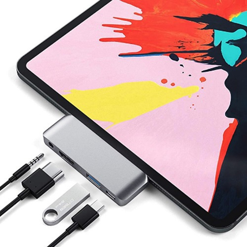 Adaptador Hub Usb-c 4 En 1 Hdmi 4k Usb Jack iPad Pro Air