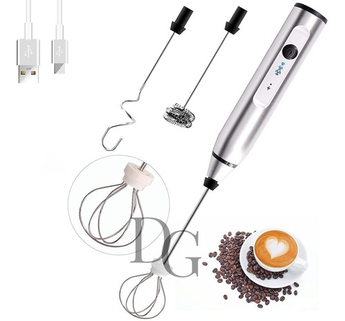 Mezclador De Bebidas Calientes X3 Accesorios Recargable Usb