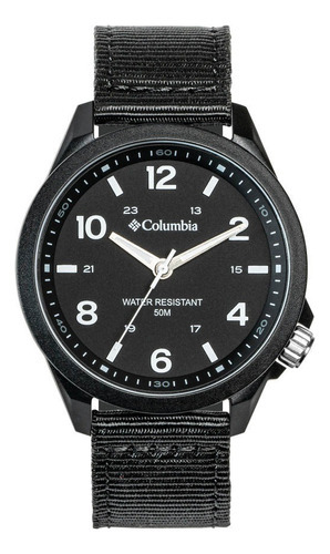 Reloj Columbia Caballero Correa Nylon Color Negro Css10-102