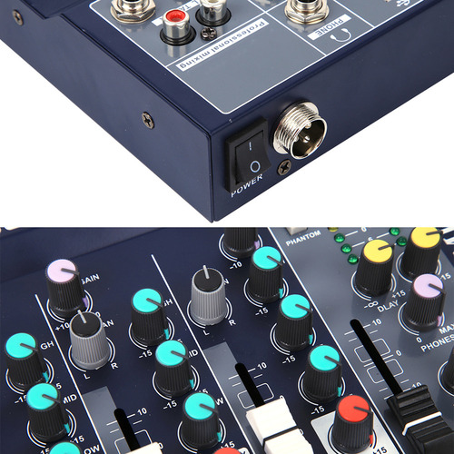 Mesa De Mezclas Mixer Professional Sound De 4 Canales Para