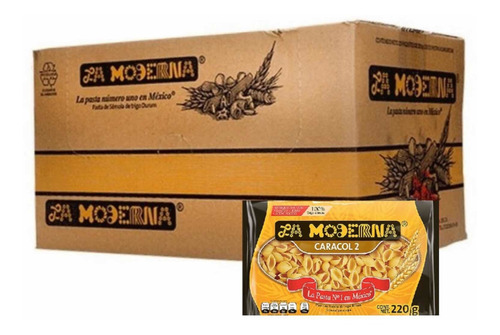 Caja De Sopa La Moderna  Caracol #2  /caja Con 20 Paq 200 Gr