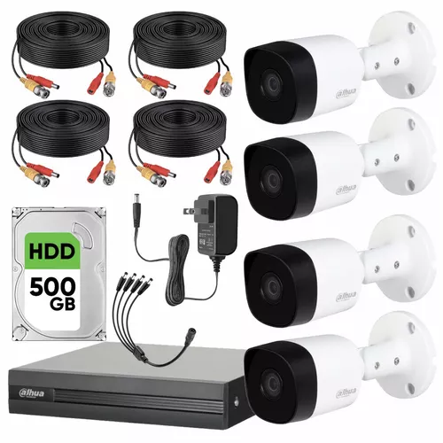 Kit Video Vigilancia 4 Cámaras Hd 720 Con Monitor 16'' 1tb