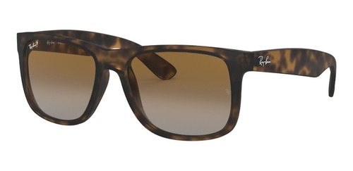 Lentes De Sol Justin Marrón Polarizados Ray-ban Rb4165865t5
