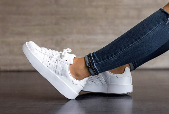 zapatillas adidas blancas con plataforma