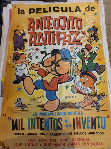 1 Antiguo Afiche De Cine Anteojito Y Antifaz 692