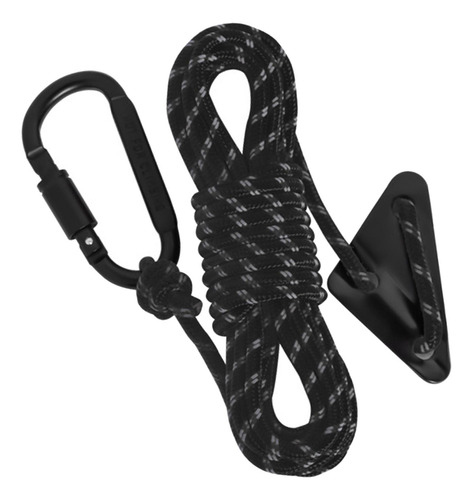 Tienda Reflectante Cuerda Para Tienda Guyline 5mm Negro