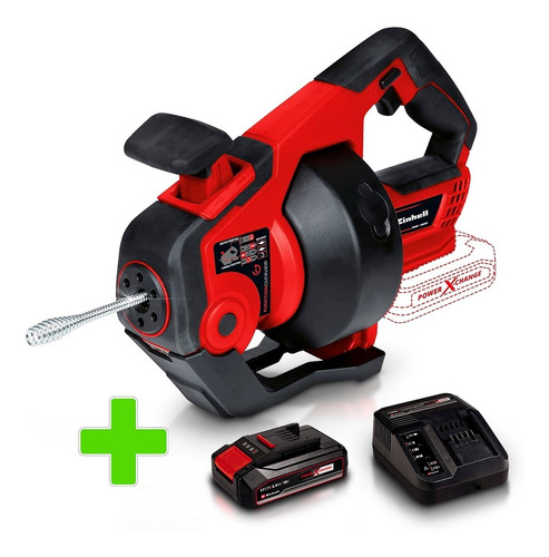 Imagen 1 de 10 de Maquina Destapa Cañeria Inalambrica Einhell Bateria 2,5 Amp