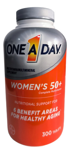 One Day Multivitaminico Para Mujeres +50 Años. 300 Tabletas