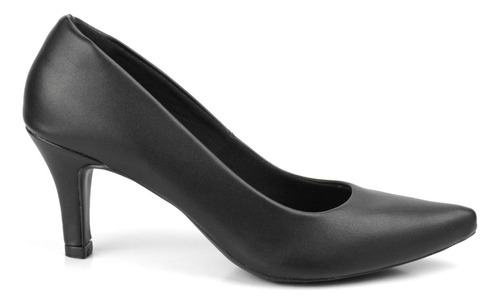Sapato Feminino Scarpin Salto Baixo Confortável Moda Social