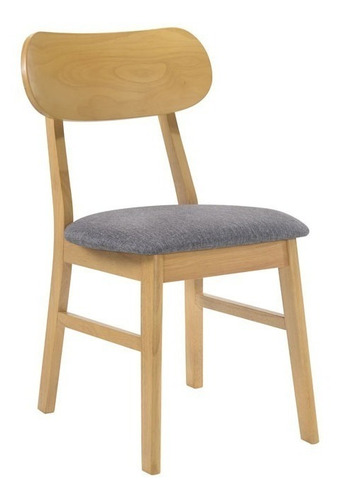 Silla De Madera Agnek Wengue Romano Claire Cherlyn