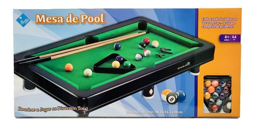 Juego Pool De Mesa 54 X 32 X 10 Cm El Duende Azul Full