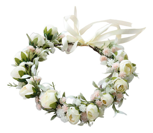 Diadema De Flores For Mujer Y Niña, Tocado De Corona Para