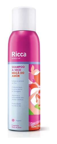Shampoo A Seco Maçã Do Amor Ricca 150ml