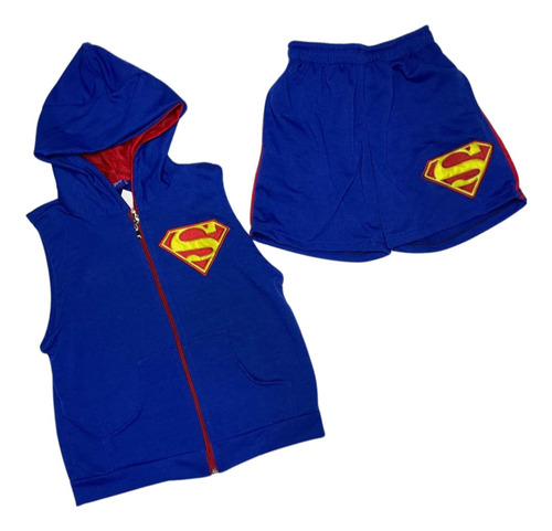 Conjunto De Algodón Para Niños Azul Bordado 4