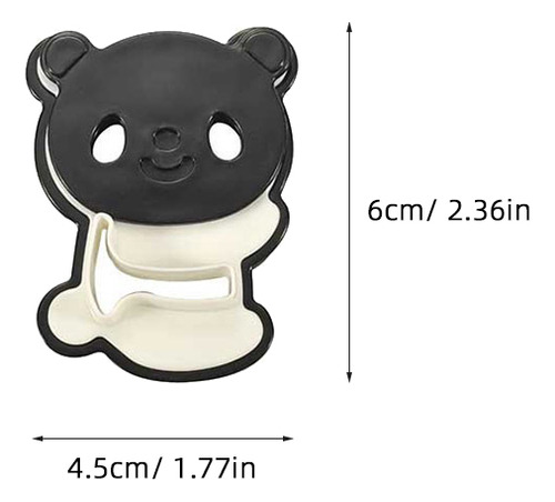 Juego De Cortadores De Galletas Panda Diy Para Tartas, Galle
