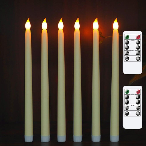 Vela Sem Chama, 6 Unidades De Luz Quente Cintilante Led