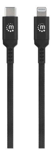 Cable Usb-c A Lightning - Manhattan 394192 / Nexstore Color Negro