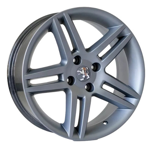 Roda Aro 15 4x108 R41 Krmai 4 Rodas 1 Jogo Peugeot Cor Grafite Fosco