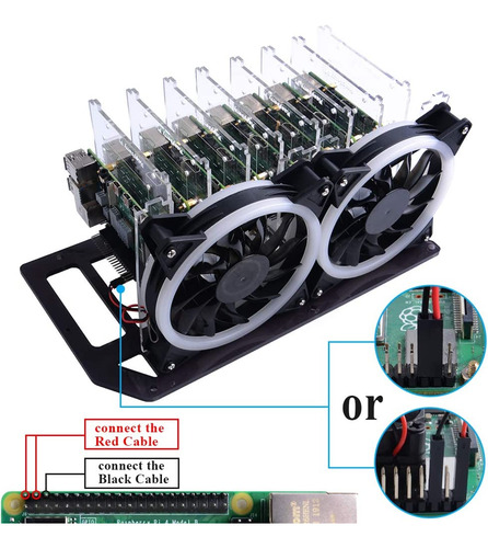 Geeekpi Raspberry Pi Cluster Case, Raspberry Pi Rack Case...