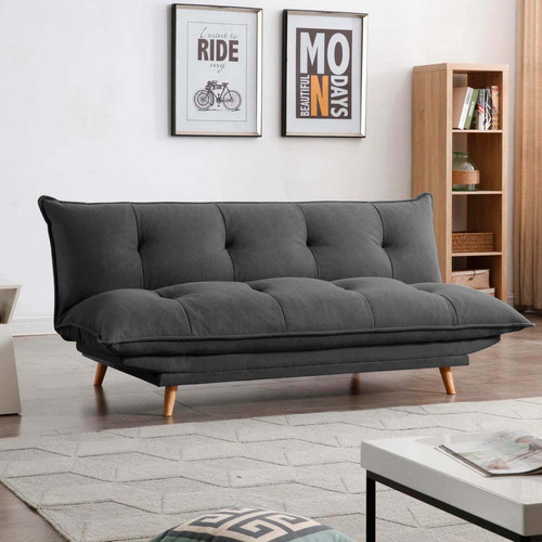 Sofa Cama Aurelio Gris Obscuro Këssa Muebles
