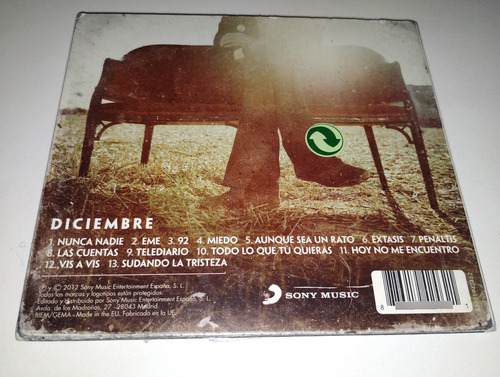 Leiva Diciembre Cd Importado Europa Estándar