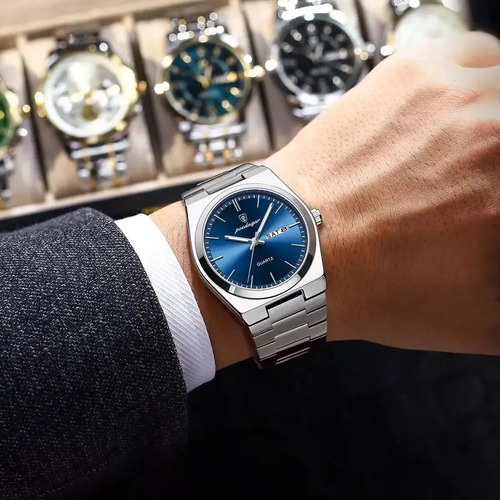Relógio De Data Automático À Prova D'água Elegante Poedagar