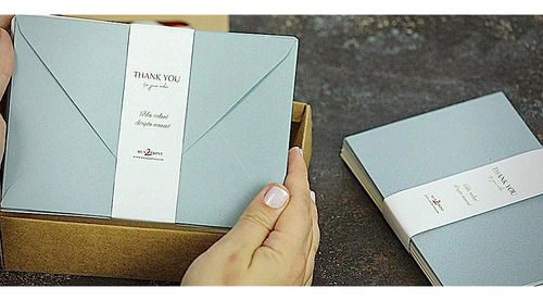 (paquete De 36) Tarjetas De Agradecimiento Con Sobres Y Pega