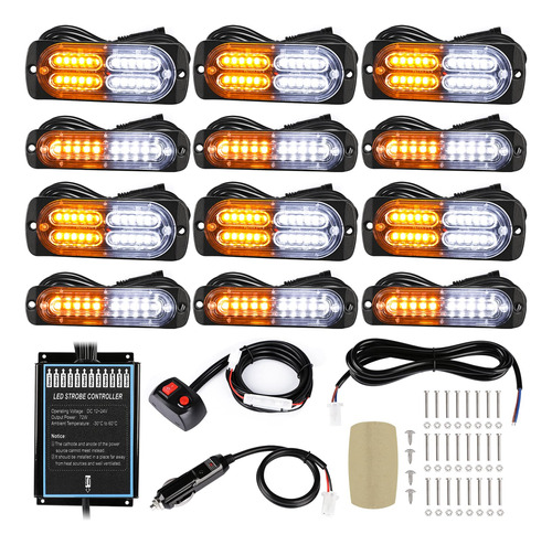 Linkitom 12 Luces Estroboscopicas Intermitentes Intermitente