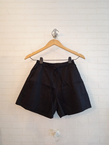 Short De Gabardina Con Lazo Para Mujer Segunda Seleccion