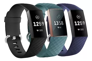 3 Pack Bands For Fitbit Charge 4/ Fitbit Charge 3/ Char...